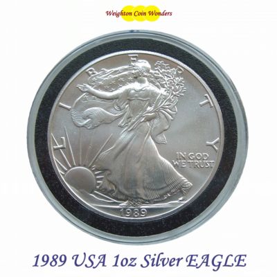 1989 1oz Silver American Eagle